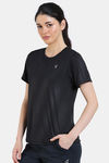 Zelocity Quick Dry Gym Relaxed Top - Jet Black — thumbnail 2